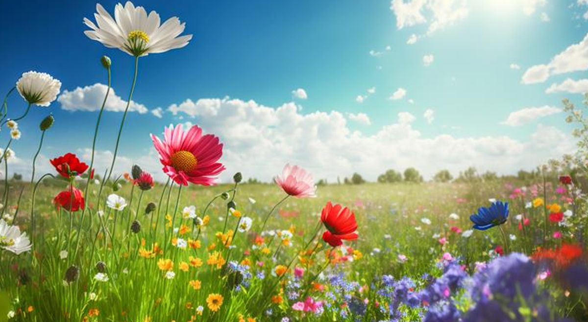 Spring flower meadow